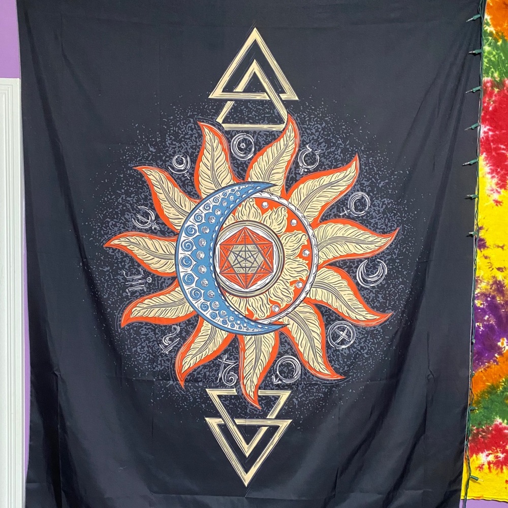 ✨SOLD✨ Sun and Moon Tapestry